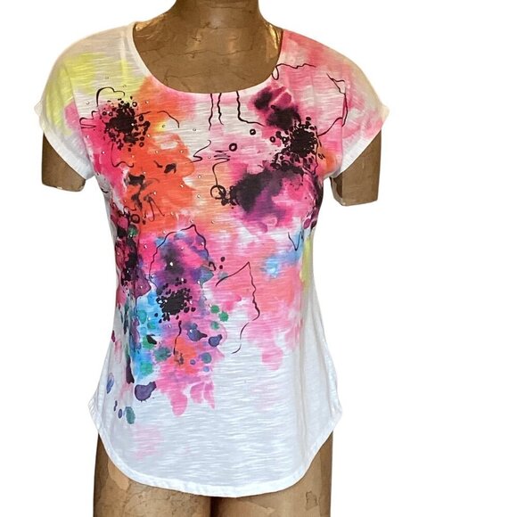 Bundle of 3 APT.9 Rhinestone/Graphic Tees Sz PS #89Q - Picture 3 of 11